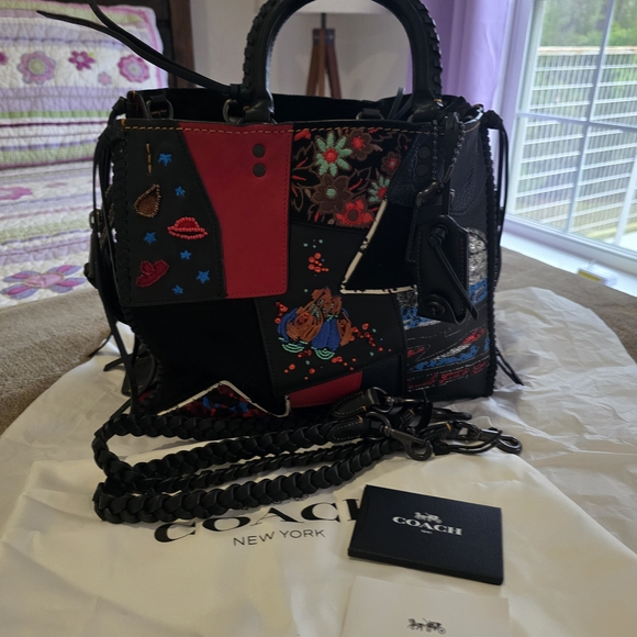 Coach Handbags - Coach 1941 Rogue 30 In Embellished Patchwork Mixed Leather.